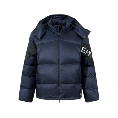 EA7/阿玛尼 男士鸭绒连帽拉链面包羽绒服外套 6DPB33 PNEOZ图片