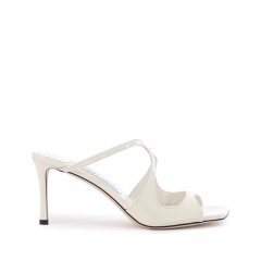 Jimmy Choo/周仰杰 女士漆皮斜方头露趾细跟高跟穆勒鞋凉鞋拖鞋跟高7.5cm ANISE 75 PAT图片