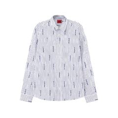 HUGO BOSS/雨果博斯 男士HUGO系列棉质直筒剪裁休闲长袖衬衫 50508614图片