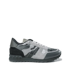 Valentino/华伦天奴 男士织物配皮Rockrunner Camouflage系带休闲运动鞋 XY2S0723 XVU图片