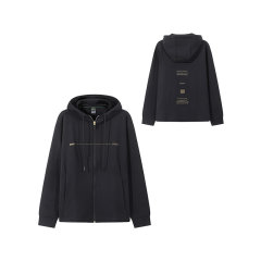 HUGO BOSS/雨果博斯 男士green系列棉质LOGO胶印宽松版连帽拉链卫衣开衫运动衫外套 50519551图片