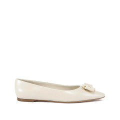 Salvatore Ferragamo/菲拉格慕 女士ZEA系列羊皮Vara蝴蝶结扣饰尖头芭蕾舞平底皮鞋单鞋 0768695图片