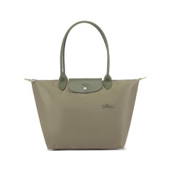Longchamp/珑骧 女士LE PLIAGE GREEN环保系列大号再生帆布长柄可折叠手提单肩包饺子包 1899 919图片