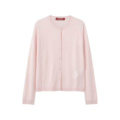 Max Mara Studio/麦丝玛拉 女士桑蚕丝/绵羊毛薄款圆领长袖羊毛衫针织衫开衫 GROLLA图片