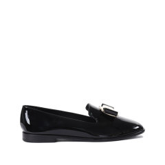 Salvatore Ferragamo/菲拉格慕 女士ZAMIRA系列漆面牛皮Vara铭牌乐福鞋莫卡辛鞋平底鞋单鞋皮鞋 0768944图片