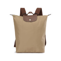 Longchamp/珑骧 女包 女士Le Pliage Original系列织物/牛皮革中号可折叠手提双肩背包 10284 089图片