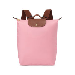Longchamp/珑骧 女包 女士Le Pliage Original系列织物/牛皮革中号可折叠手提双肩背包 10284 089图片