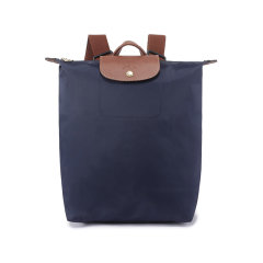 Longchamp/珑骧 女包 女士Le Pliage Original系列织物/牛皮革中号可折叠手提双肩背包 10284 089图片