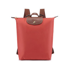 Longchamp/珑骧 女包 女士Le Pliage Original系列织物/牛皮革中号可折叠手提双肩背包 10284 089图片
