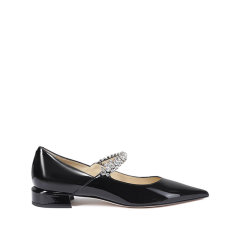 Jimmy Choo/周仰杰 女士漆皮尖头平底鞋单鞋 BING PUMP FLAT PAT图片