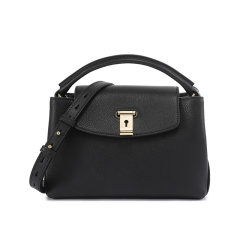 BALLY/巴利 女士Lock Me系列粒面牛皮Lock Me饺子包手提单肩斜挎包 LAYKA SM图片