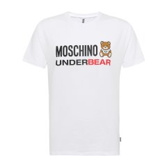 【大陆现货】MOSCHINO/莫斯奇诺 时尚休闲中性款纯棉字母小熊logo女士短袖T恤图片