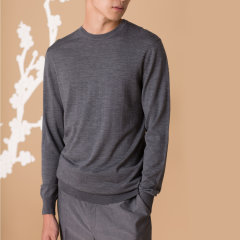 【DesignerMenwear】DUXI/度兮男士针织衫/毛衣好和·圆领长袖套头衫·陆图片