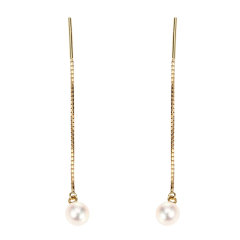 tasaki(塔思琦) #Tasaki淡水珍珠耳环EC-R053W-YG18图片