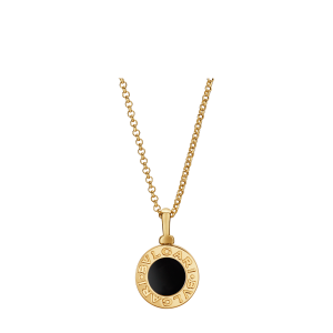 bvlgari/宝格丽 bvlgaribvlgari系列 18k黄金镶嵌黑色缟玛瑙项链 售罄
