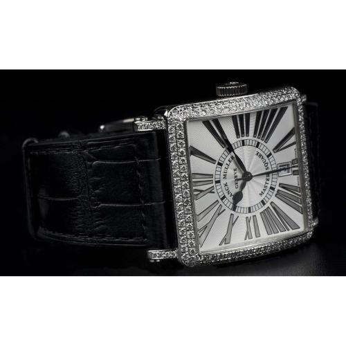 (法兰克穆勒)master square系列表壳镶嵌钻石自动机械男士腕表6000 h