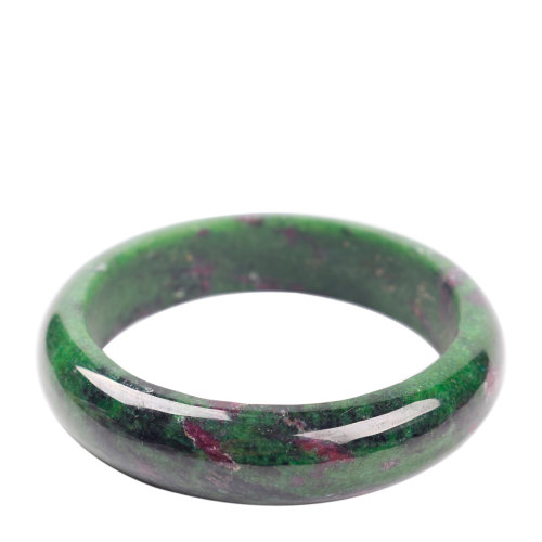 pureaura/纯粹 天然红绿宝手镯 红宝石黝帘石精品手镯 内径约60mm