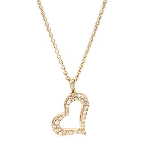 piaget(伯爵) piaget心形系列18k黄金项链
