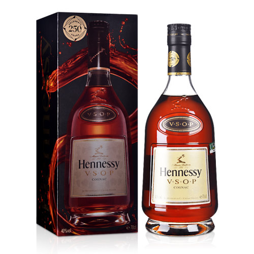 【hennessy轩尼诗 白兰地】40°轩尼诗vsop干邑白兰地700ml【正品