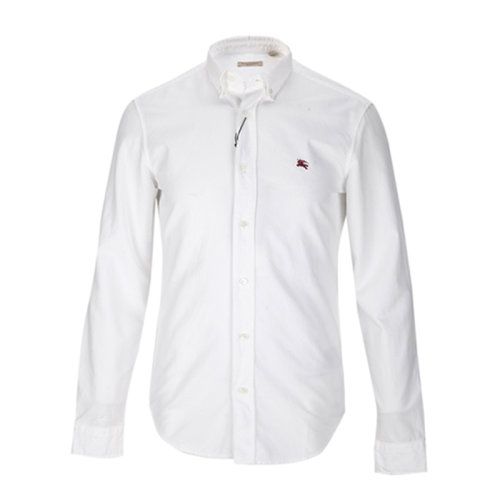 burberry/博柏利 男士白色logo标志衬衫(夏季新款)xl
