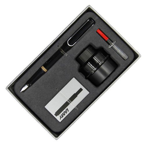 lamy/凌美 钢笔 墨水礼盒套装 狩猎者 墨水笔钢笔 f尖