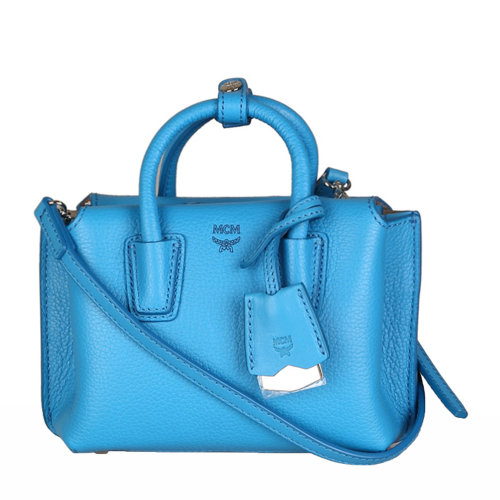 mcm/mcm 蓝色牛皮纯皮女士手提包cm2625762436