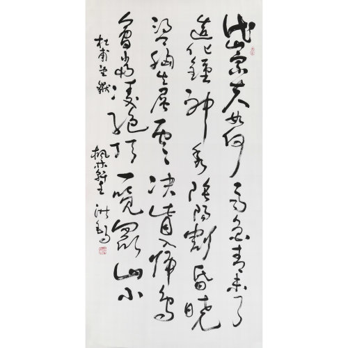 王洪锡 《望岳》 书法 草书