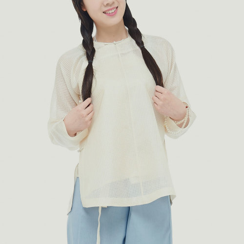 jlmt/净莲满堂 民国圆领大襟短衫 女士衬衫 春夏款 女唐装及汉服