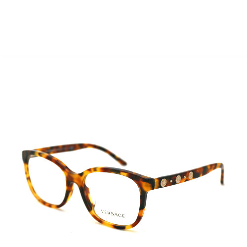 versace/范思哲时尚女款玳瑁色板材圆框光学眼镜架 3203a 5119