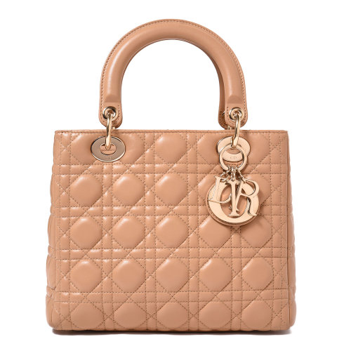 dior(迪奥) 裸色皮质戴妃包