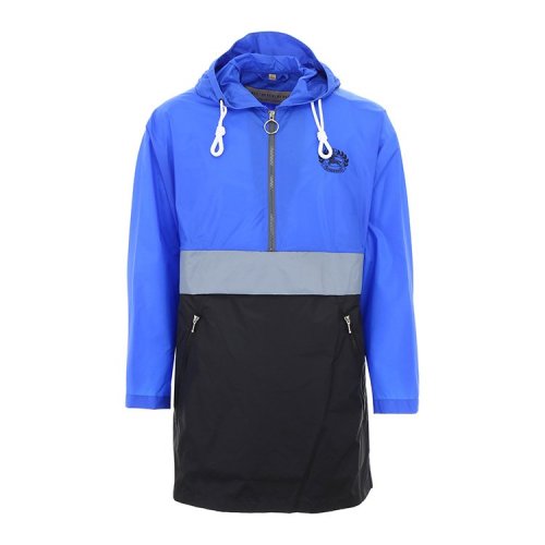 博柏利/burberry 18年秋冬 连帽 男性 拼色 拉链 蓝色 男卫衣 8001204