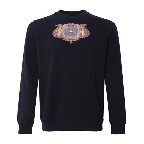 givenchy/纪梵希 男卫衣 休闲时尚 图腾印花黑色长袖圆领套头卫衣 gv1