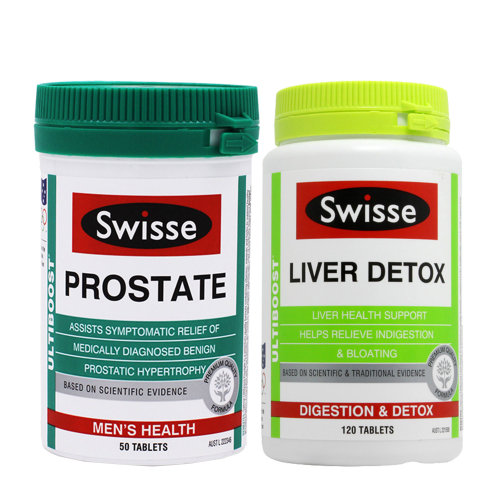 【包邮包税】swisse瑞思 保肝宁护肝片120粒 前列康50片 保护男性肝胆