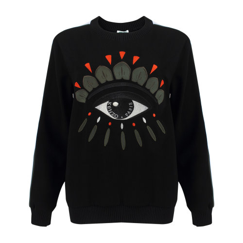 kenzo/高田贤三 女式时尚休闲圆领眼睛刺绣卫衣 f762to0745ac 99