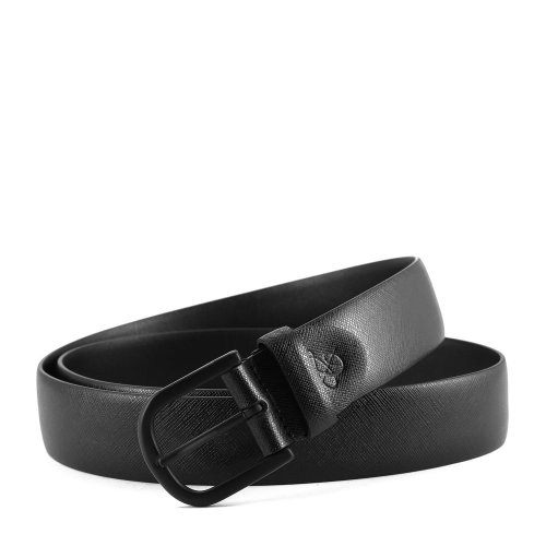 canali/康纳利 黑色 男士经典牛皮压纹腰带 50-ka00198-110 18秋冬