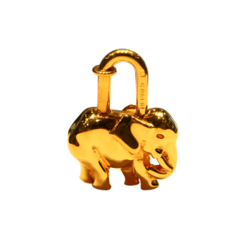 【hermes爱马仕 摆件】hermes 爱马仕 金色大象锁头【正品 价格 图片