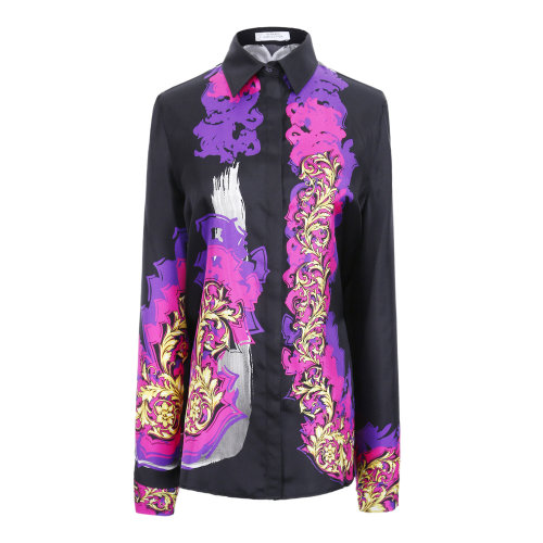 versace/范思哲 versace collection花纹印花女士衬衫g32933 g602270