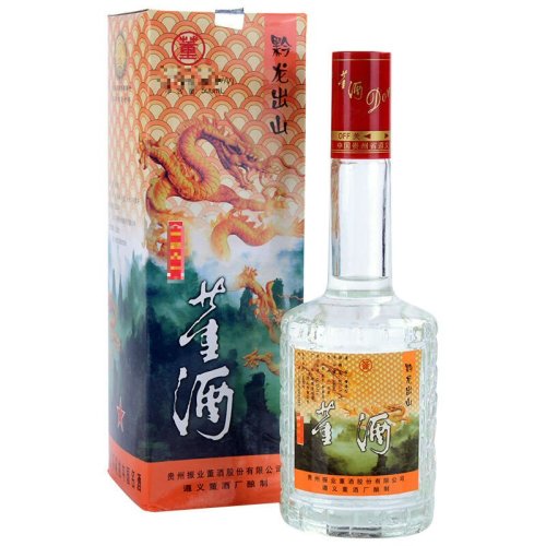 【dongjiu董酒 白酒】董酒(黔龙出山)2000-2002年 45度 500ml【正品