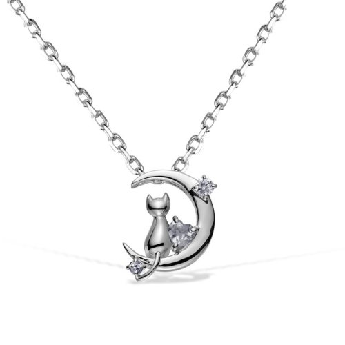 tenshi no tamago/天使之卵 angel friends系列 925银月亮与猫锆石