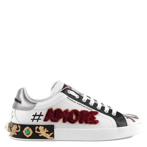 dolce&gabbana/杜嘉班纳 18年秋冬 男士 字母 平底 白色 板鞋 bp2401