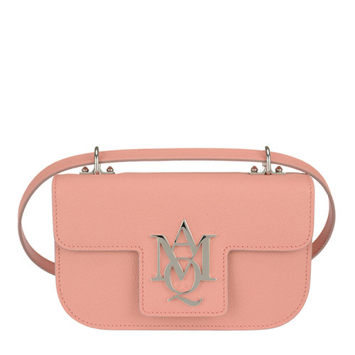 【17春夏】alexander mcqueen/亚历山大麦昆 女士 牛皮 logo装饰 斜