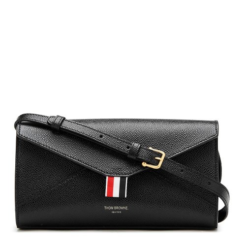 【精选】 19年春夏 thom browne 黑色 女士手拿包 fap169a-00198 女士