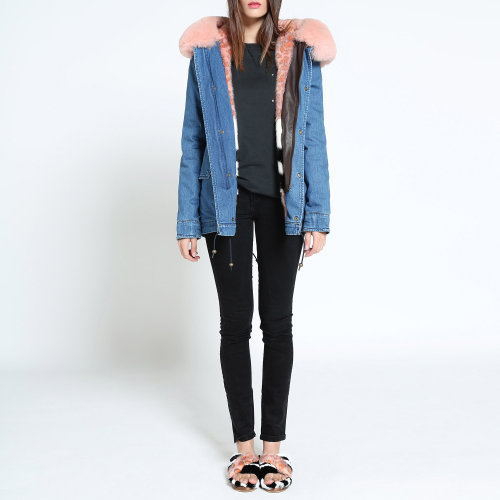 【mr & mrs italy皮草夫妇 女士大衣】mr&mrs italy mp334s 皮草衬里