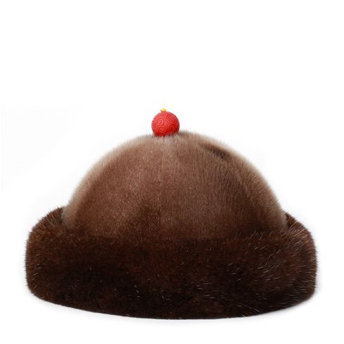 majuyuan/马聚源 帽面是海豹毛,下面围一圈海龙毛,帽揪是南红 a海龙