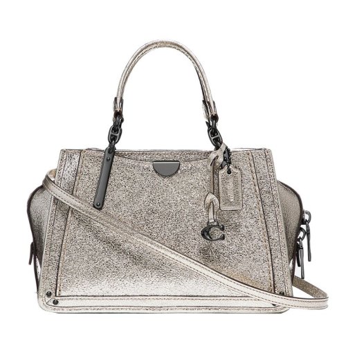 coach/蔻驰 dreamer系列金属皱褶皮革手提单肩斜挎包 38543