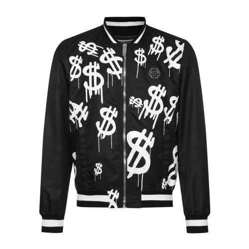 philipp plein/菲利普·普兰 男士夹克 s18c mrb0537 pny002n 02 黑色