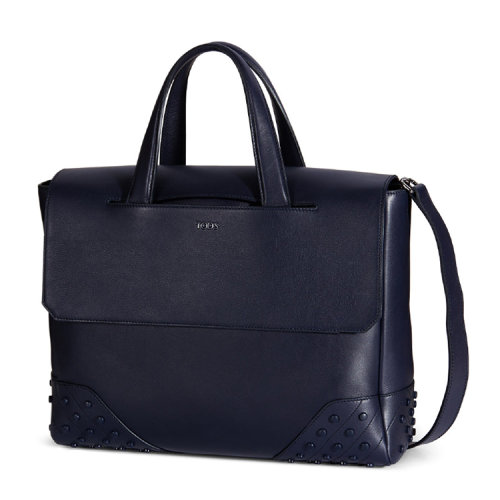 tods/托德斯男士蓝色手提包tods 牛皮小号信封包