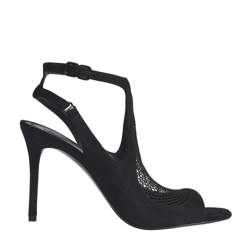 亚历山大·王/alexander wang 18年春夏 女性 露趾 细跟 黑色 高跟鞋