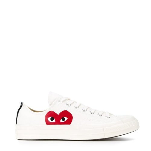 des garcons/川久保玲 18年秋冬 板鞋 男性 平底鞋 爱心 男士帆布鞋