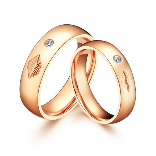 darry/戴瑞珠宝18k玫瑰金dr正品专柜情侣婚戒对戒时尚男女钻石戒指